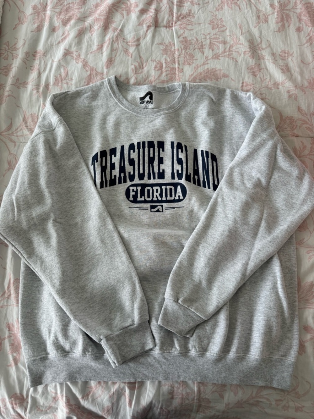 Treasure Island Florida Gray Crewneck Sweatshirt